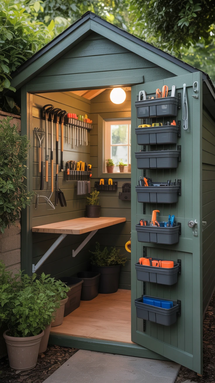 7. Small but Mighty: The Compact Tool Shed