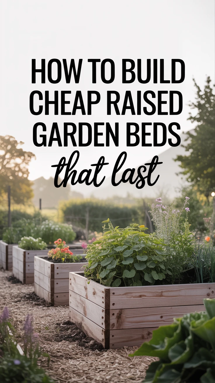 How to Build Cheap Raised Garden Beds That Last