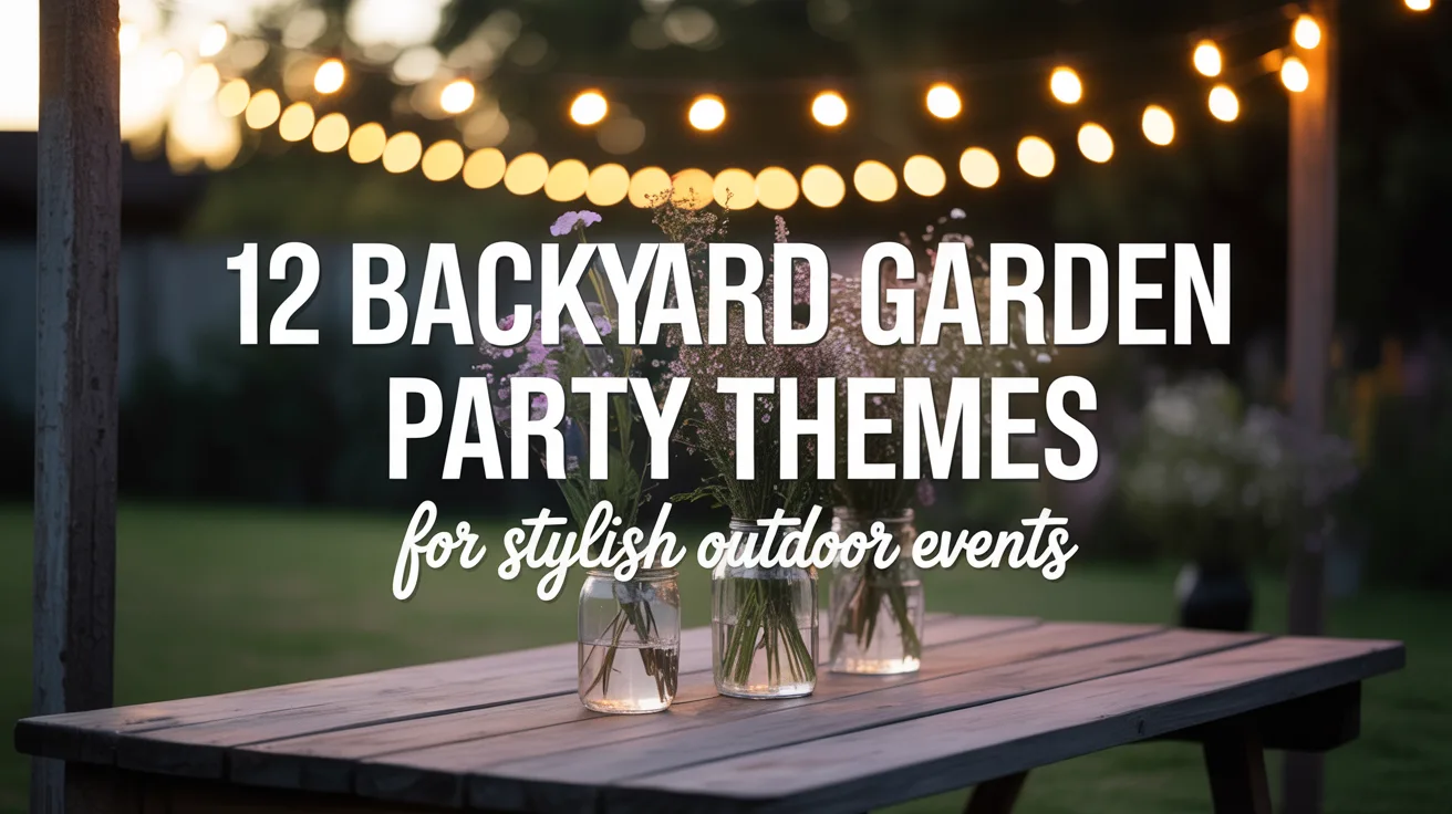 12 Backyard Garden Party Themes for Stylish Outdoor Events hero image