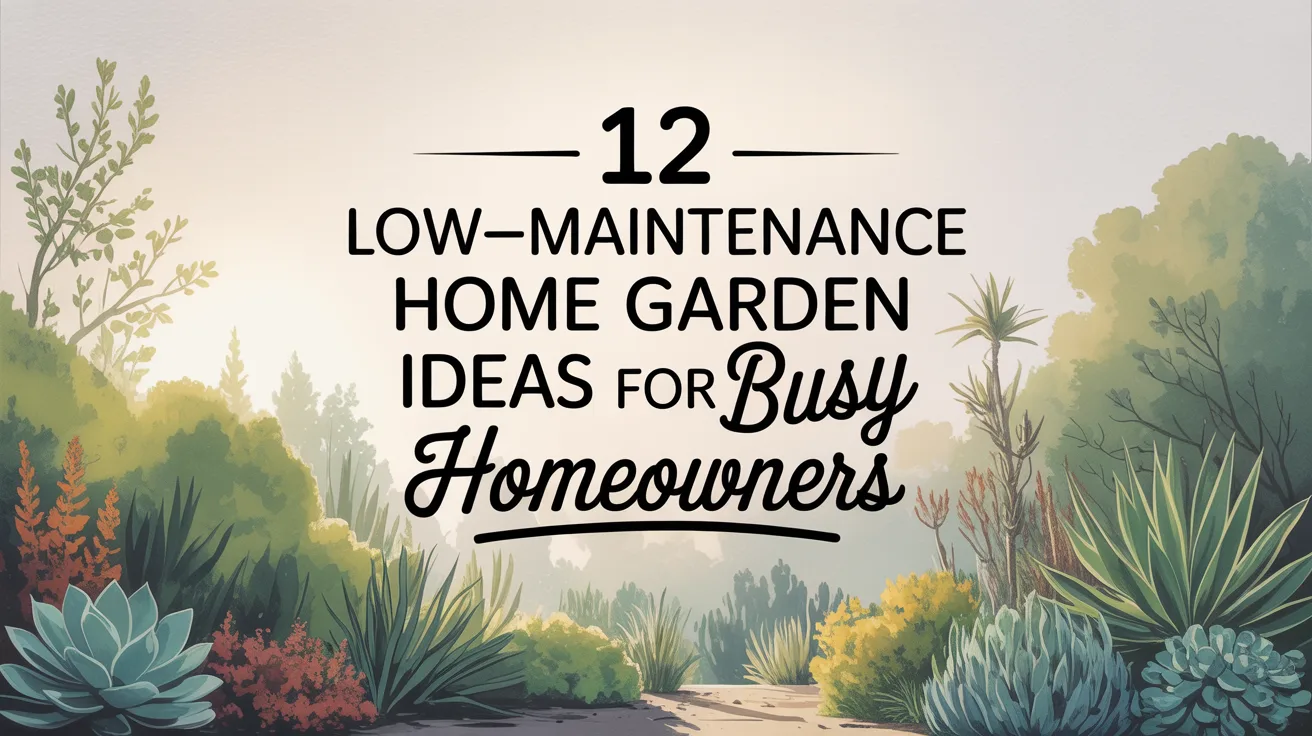 12 Low-Maintenance Home Garden Ideas for Busy Homeowners hero image