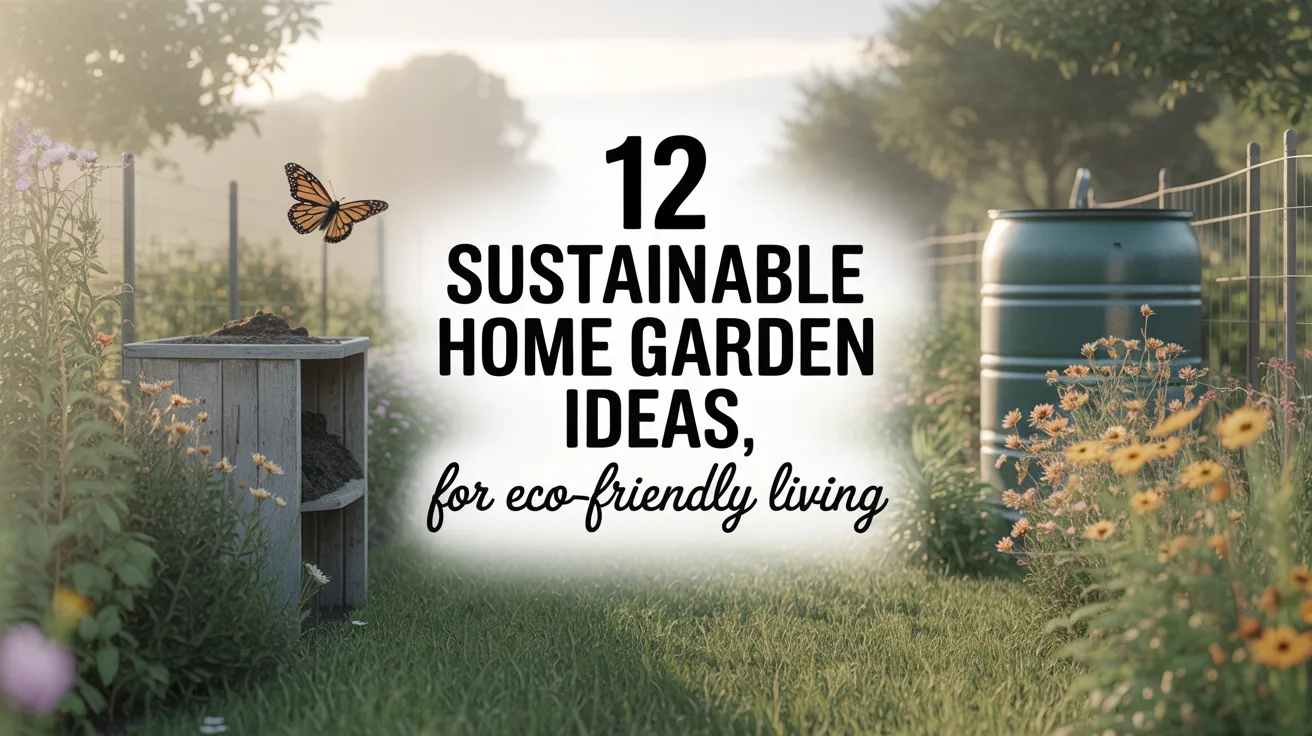 12 Sustainable Home Garden Ideas for Eco-Friendly Living hero image