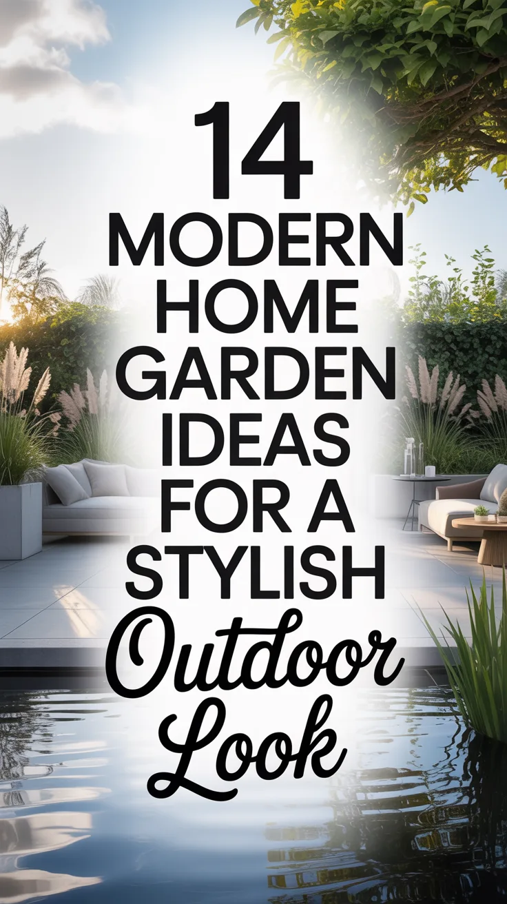 14 Modern Home Garden Ideas for a Stylish Outdoor Look – Pinterest image