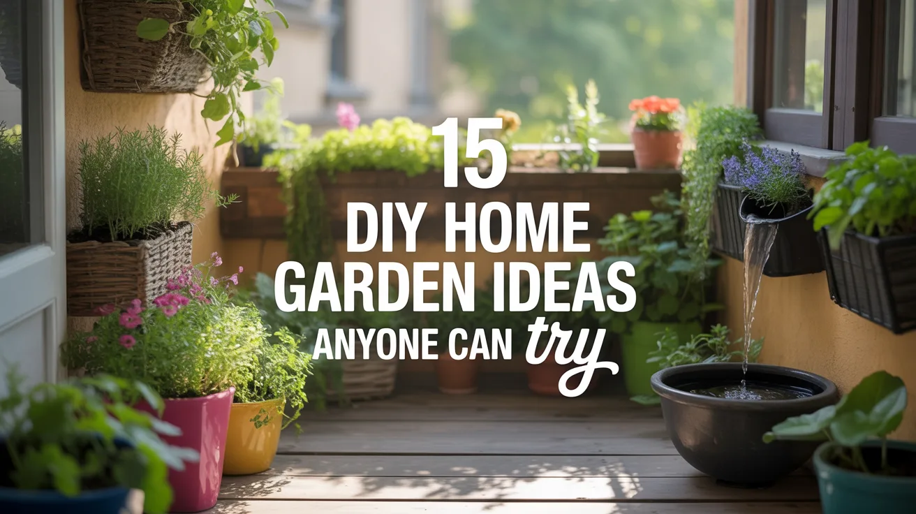 15 DIY Home Garden Ideas Anyone Can Try hero image