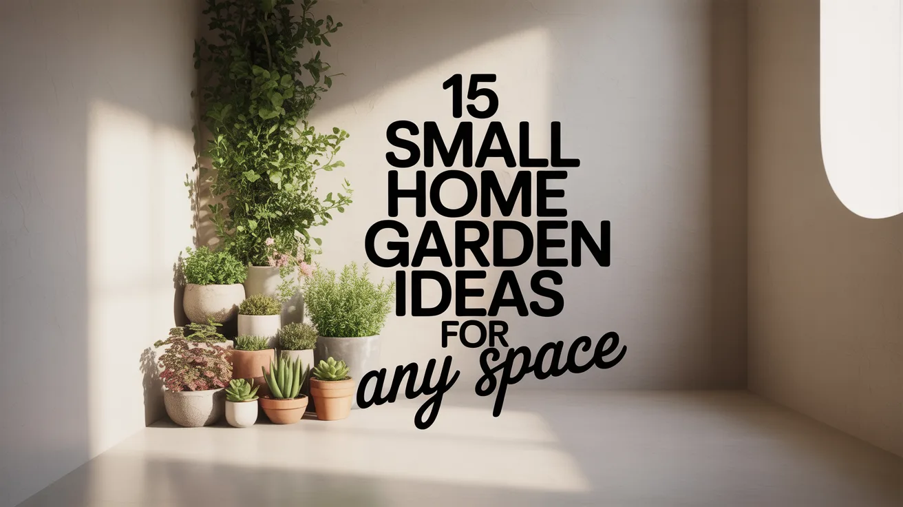 15 Small Home Garden Ideas for Any Space hero image