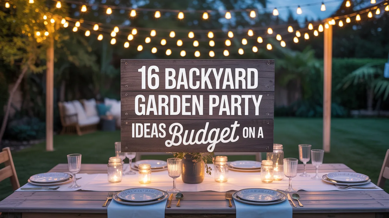 16 Backyard Garden Party Ideas on a Budget hero image
