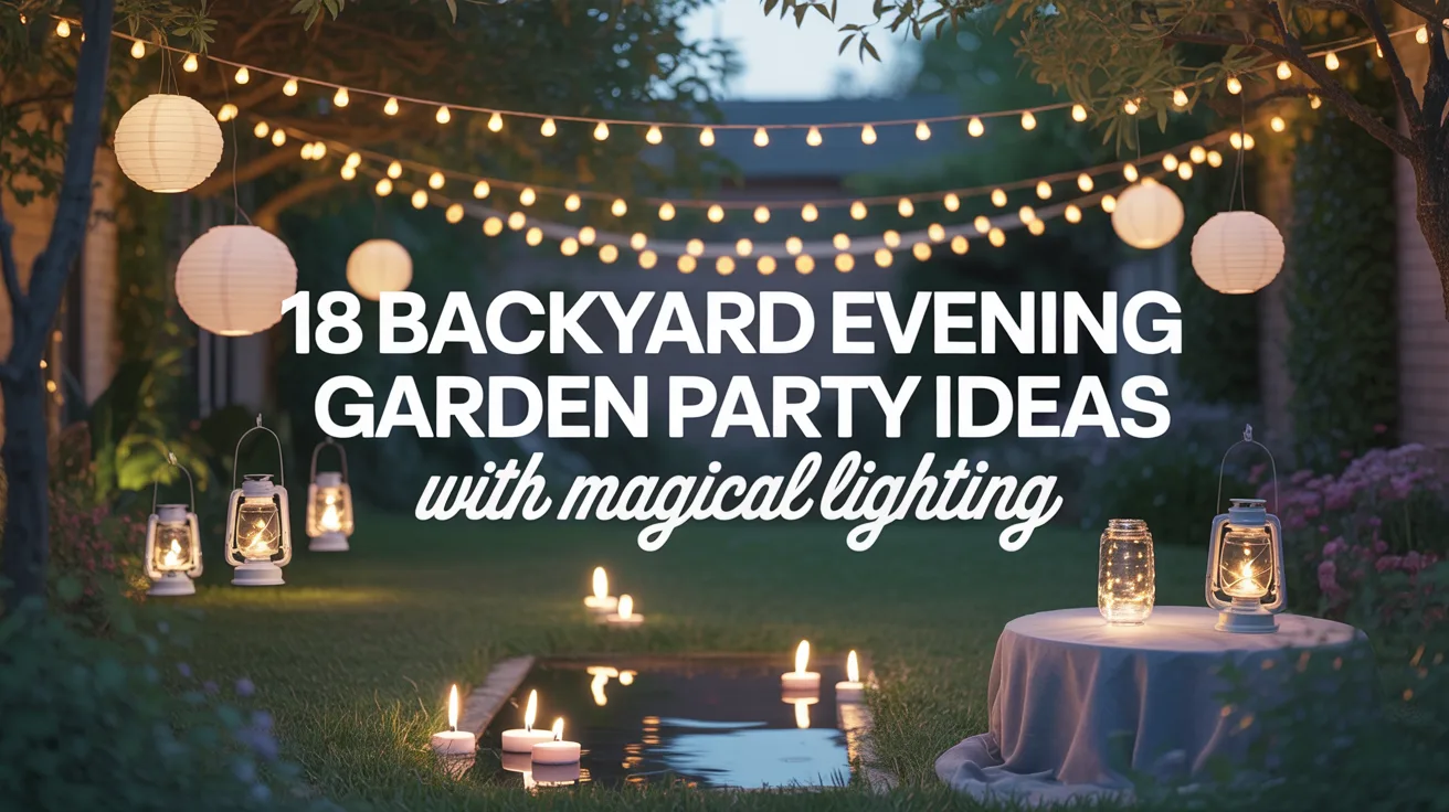 18 Backyard Evening Garden Party Ideas with Magical Lighting hero image