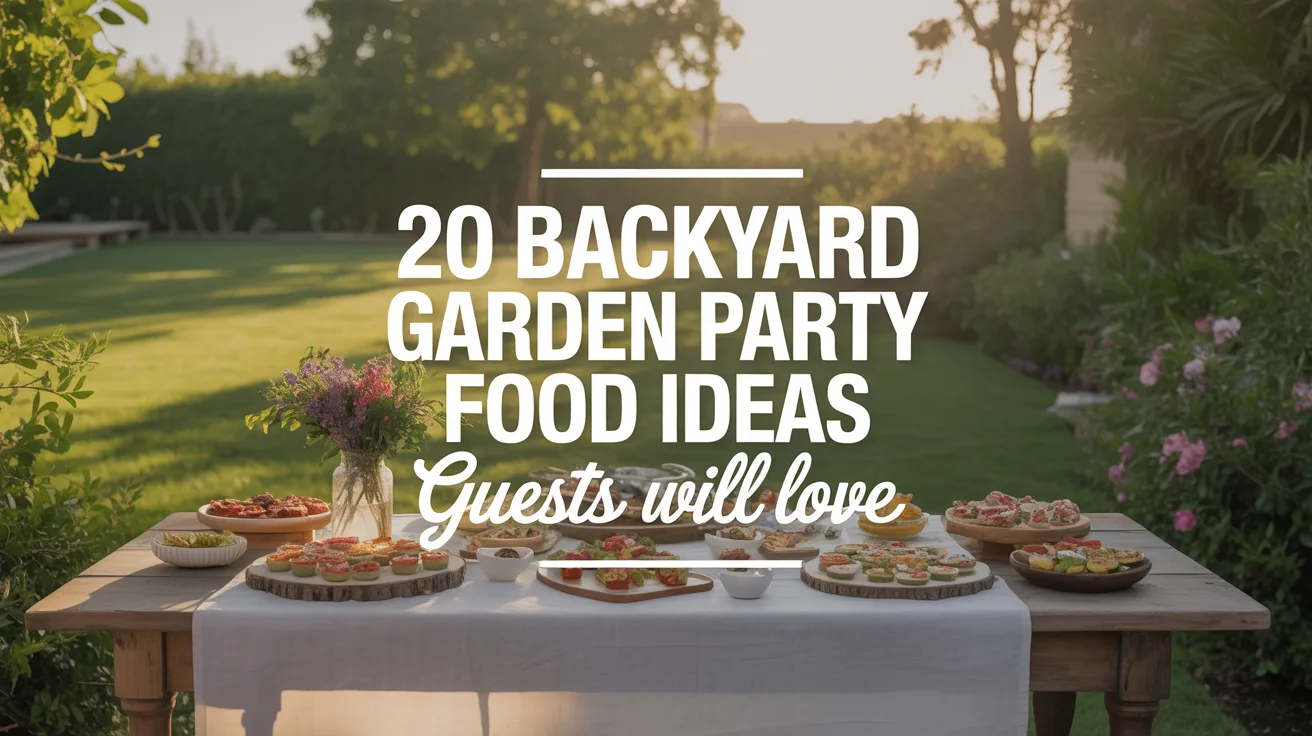 20 Backyard Garden Party Food Ideas Guests Will Love hero image
