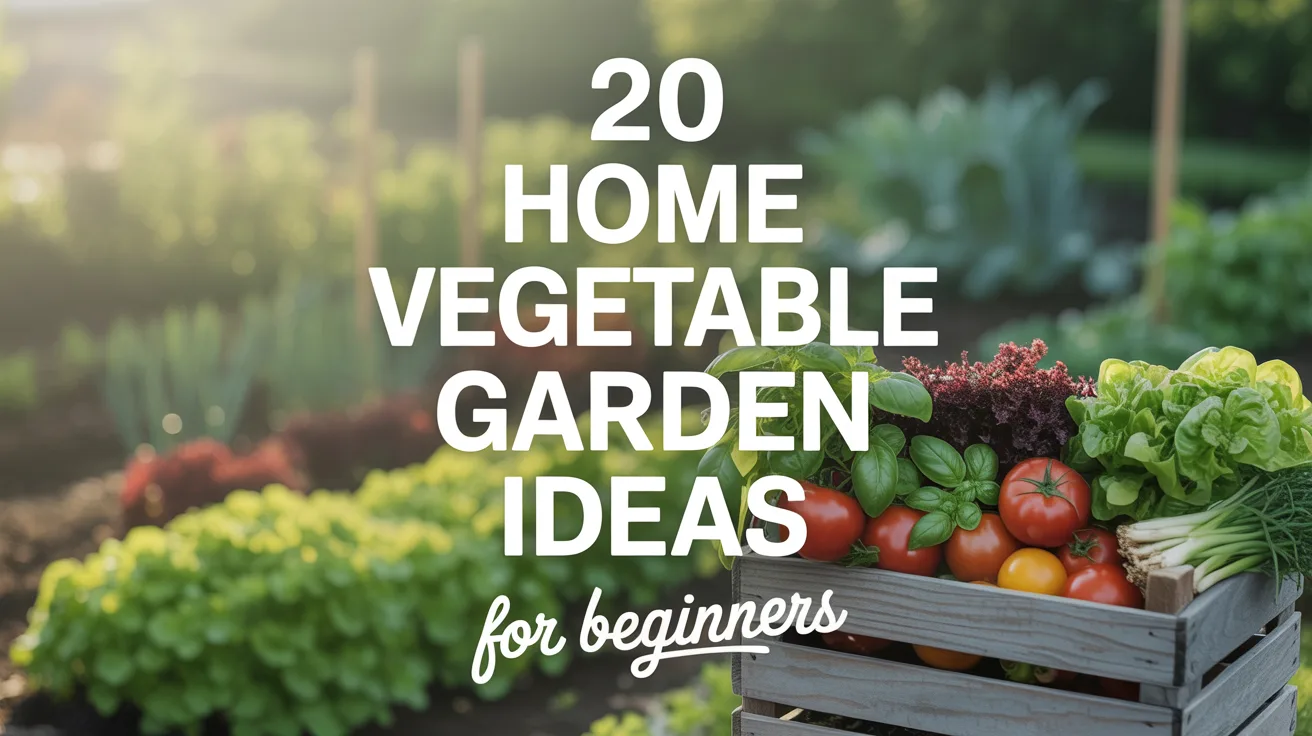 20 Home Vegetable Garden Ideas for Beginners hero image