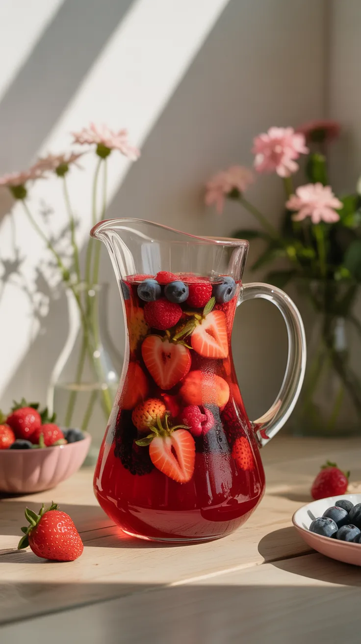 Berry-Infused Iced Tea illustrative image
