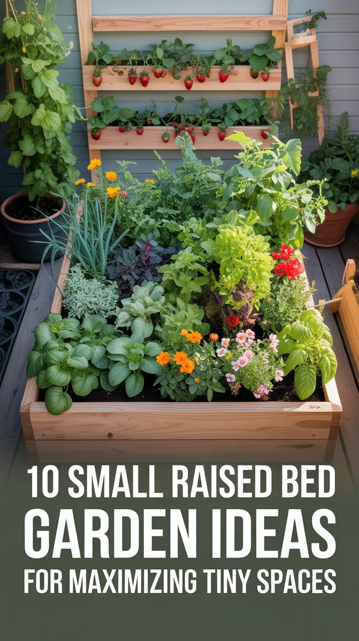 10 Small Raised Bed Garden Ideas for Maximizing Tiny Spaces – Pinterest image