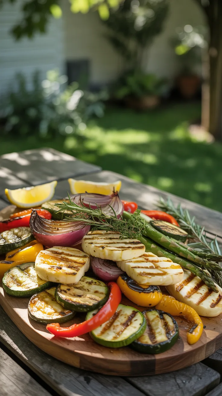 9. Grilled Vegetable and Halloumi Platters