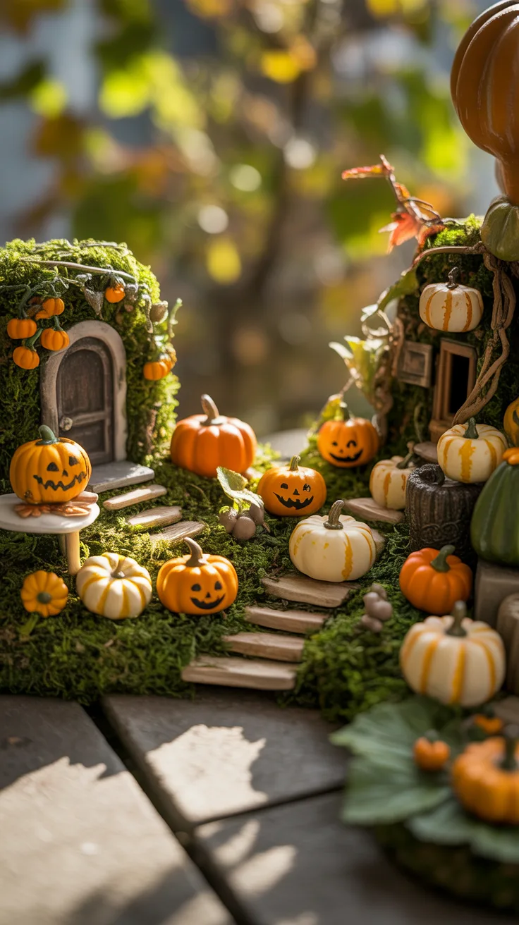 1. Add Miniature Pumpkins and Gourds