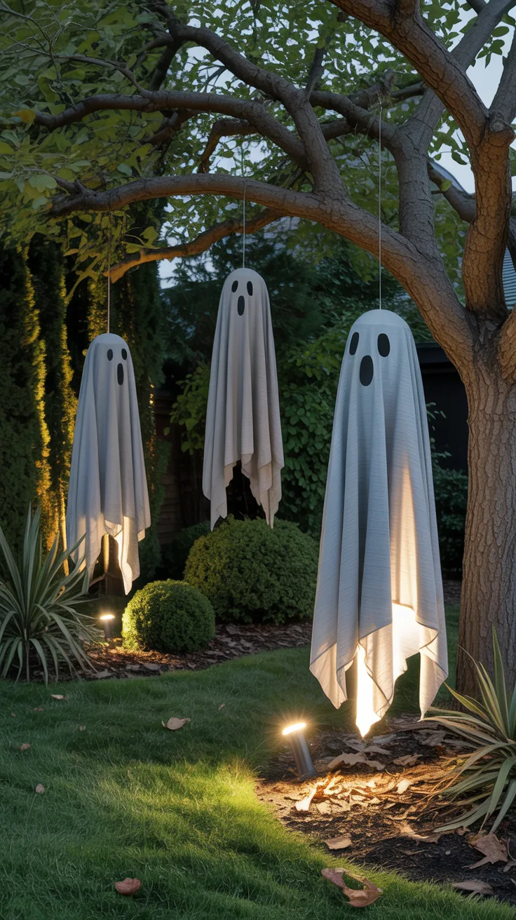 10. Add Floating Ghost Figures