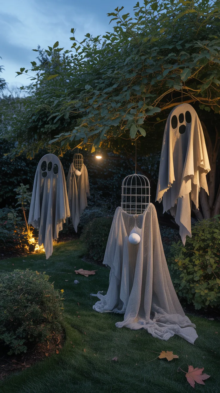 2. Creepy Cloth Ghost Figures