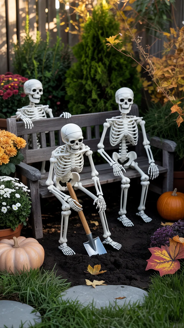 3. Design a Skeleton Garden Scene