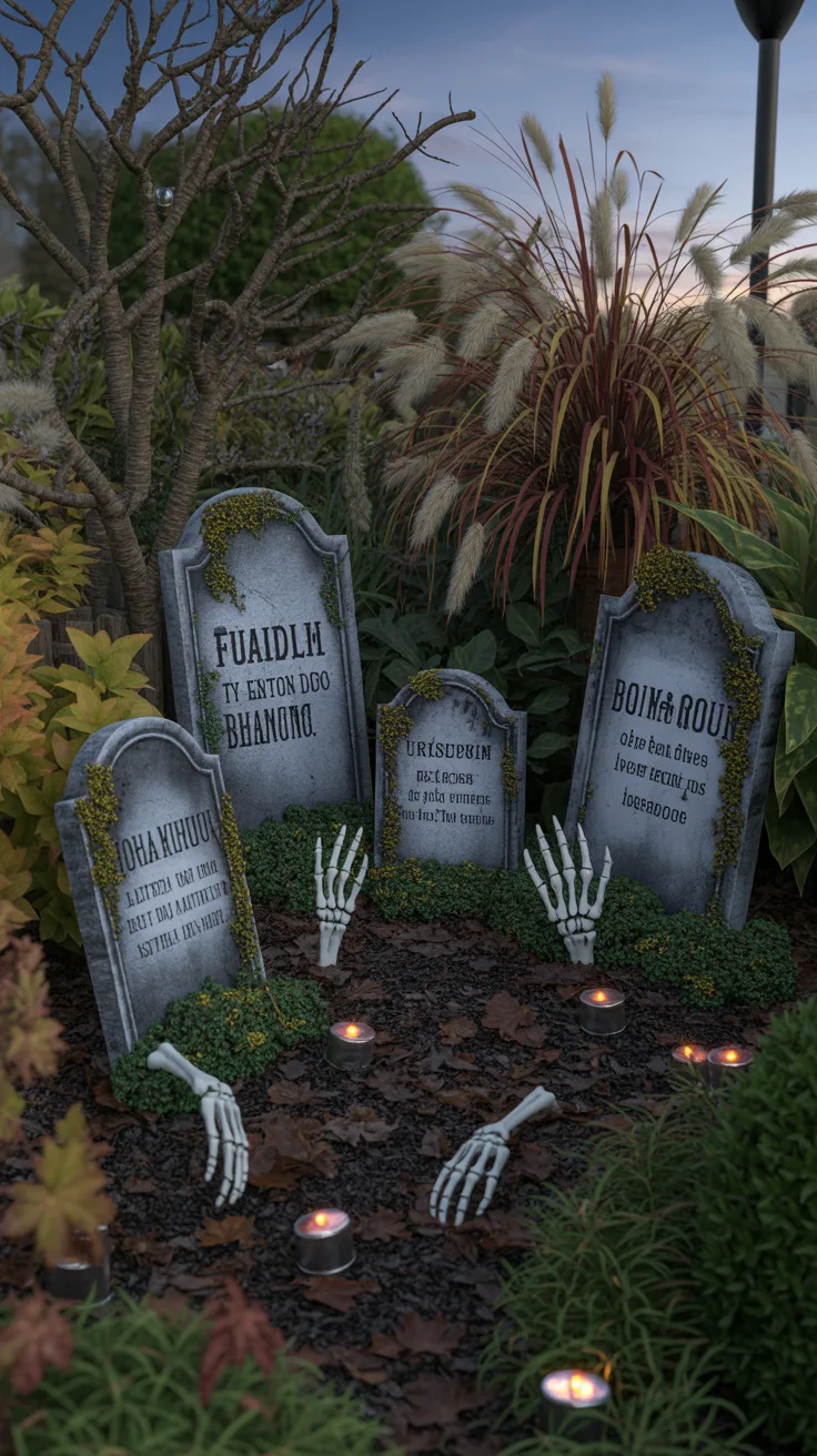 4. Weathered Cemetery Scene