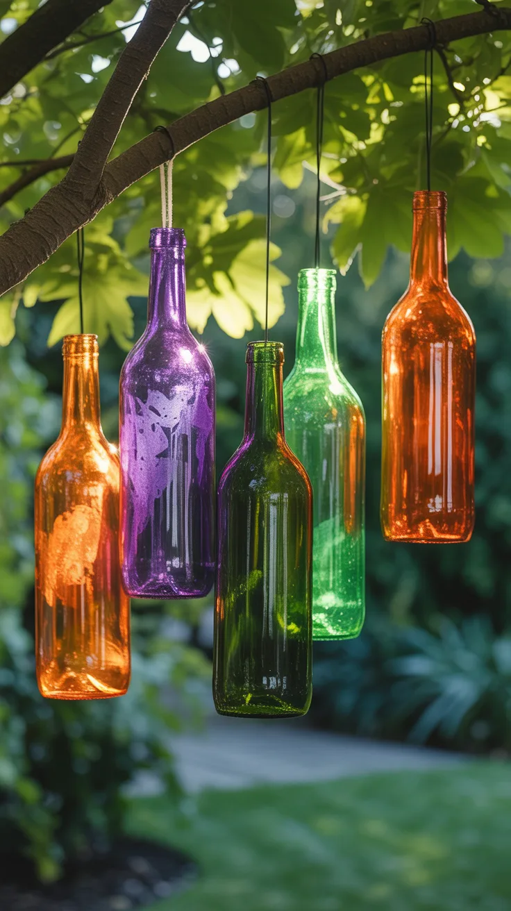 6. Recycled Bottle Tree Decorations