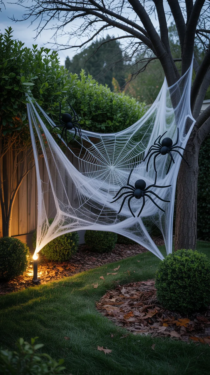 7. Create Giant Spider Web Displays