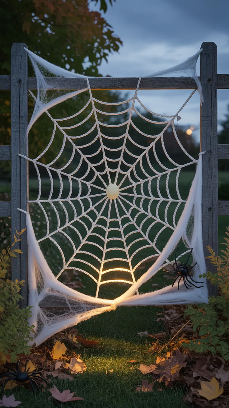 7. Spider Web Fence Panels