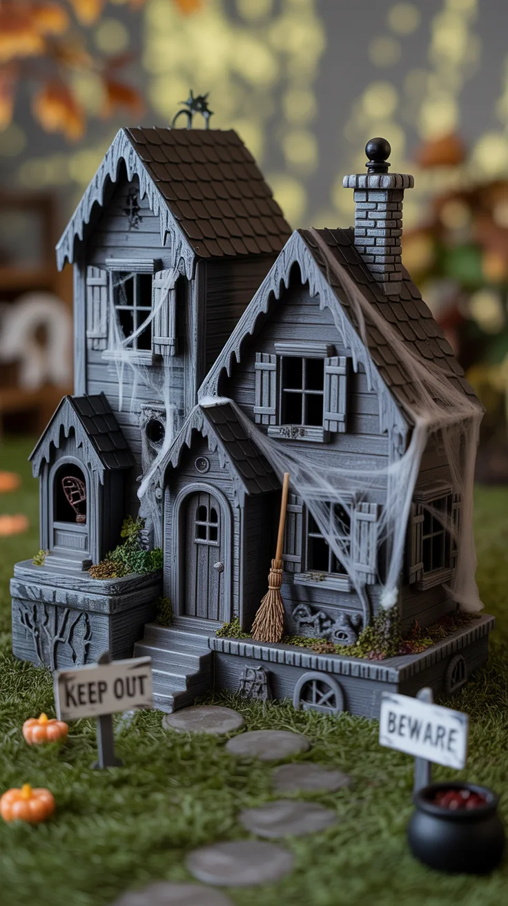 7. Transform Fairy Houses into Haunted Structures