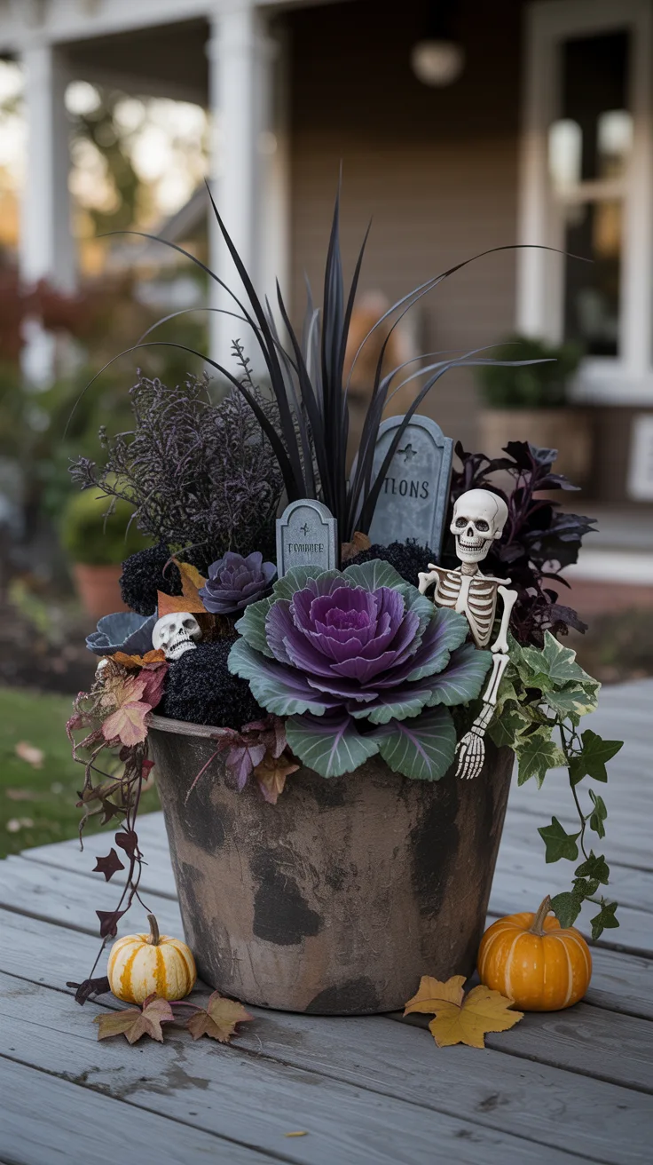 8. Design Haunted Planter Arrangements