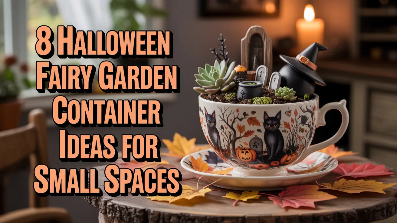 8 Halloween Fairy Garden Container Ideas for Small Spaces