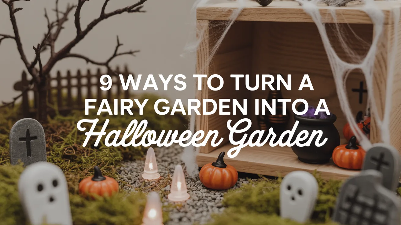 9 Ways to Turn a Fairy Garden Into a Halloween Garden hero image