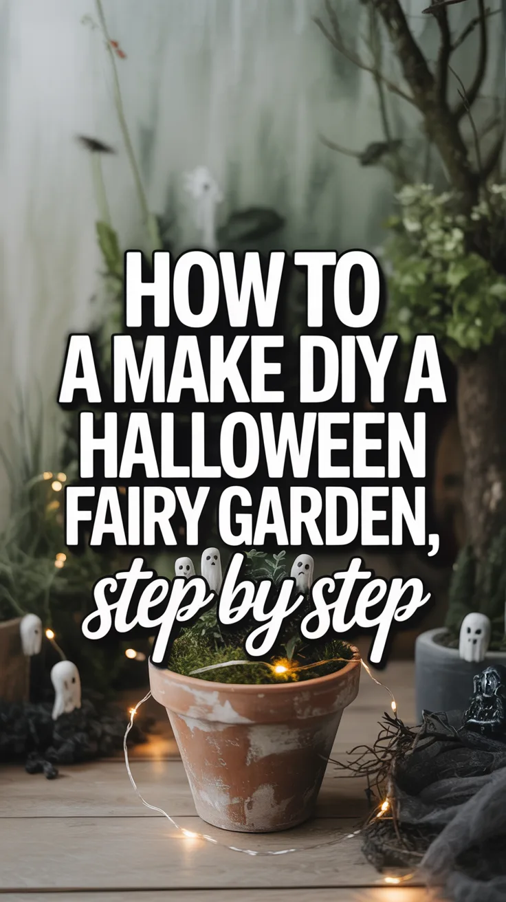 How to Make a DIY Halloween Fairy Garden Step by Step