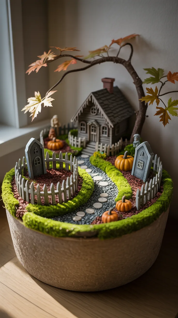 Step 14: Style the Final Halloween Fairy Garden