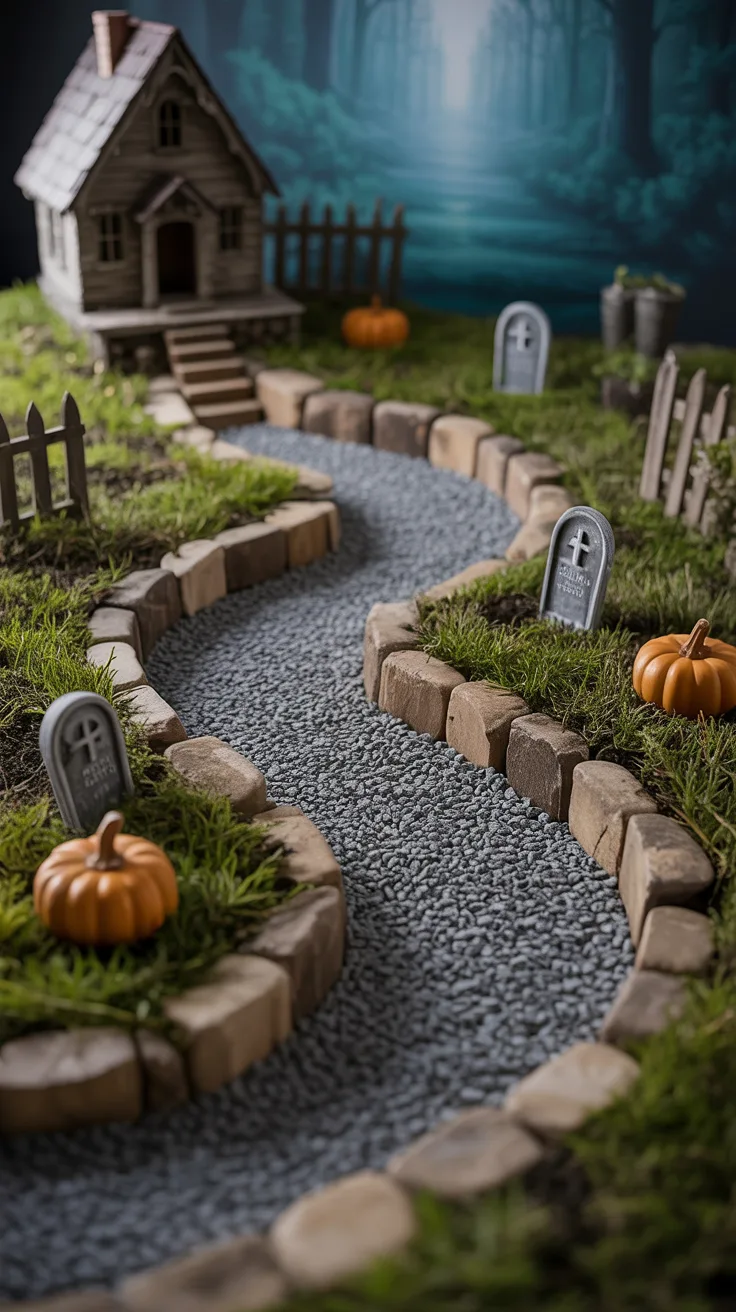Step 3: Create the Winding Gravel Path