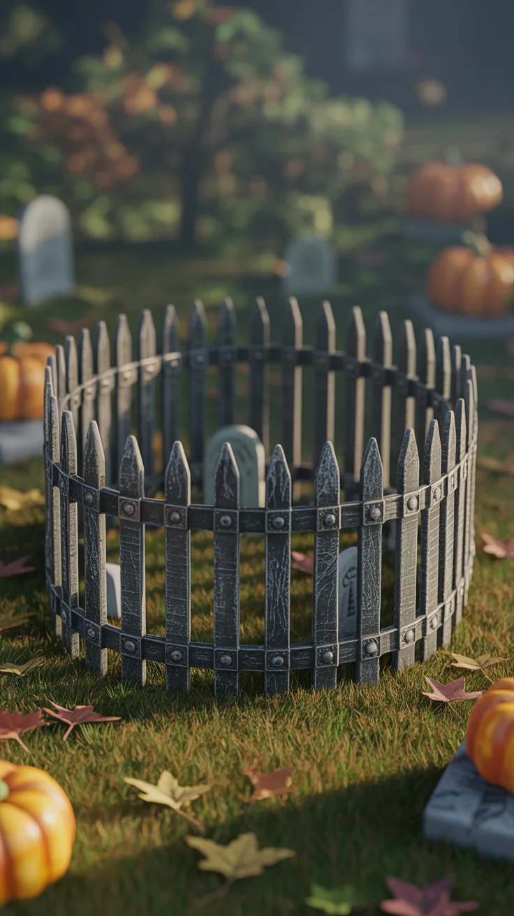 Step 7: Add a Crooked Graveyard Fence
