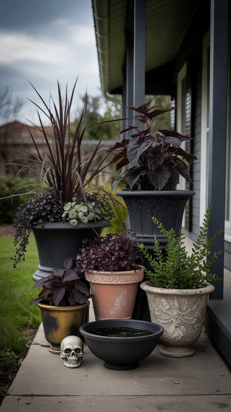 1. Create a Gothic Container Garden Foundation