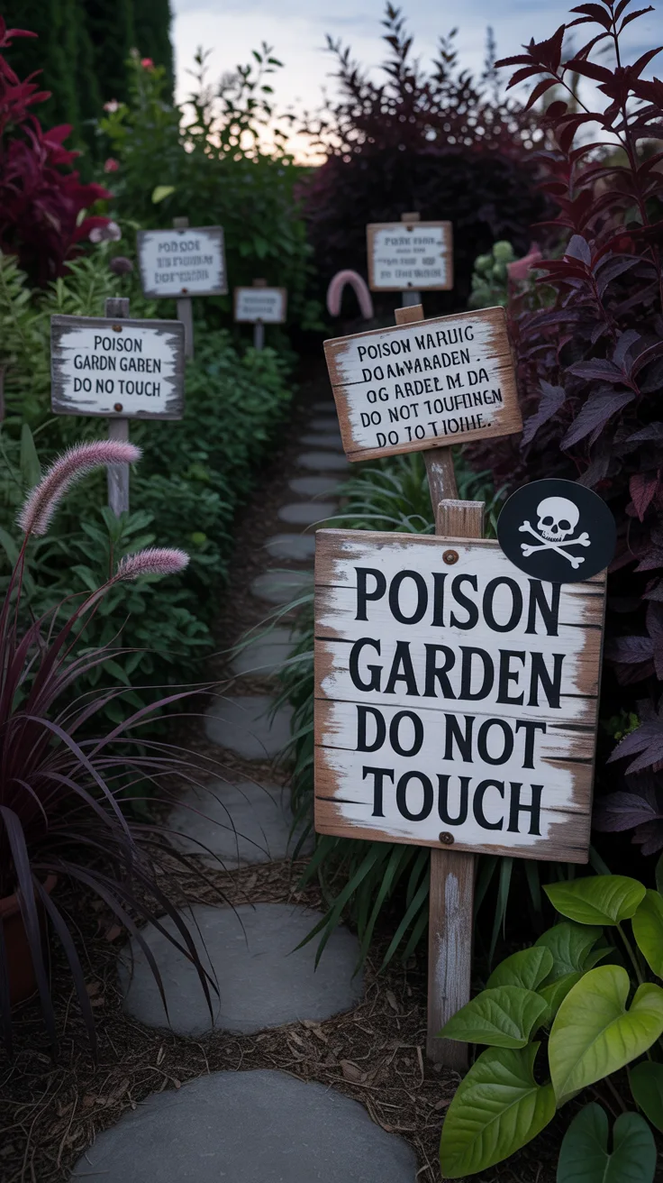 2. Design Authentic-Looking Plant Labels and Warning Signs