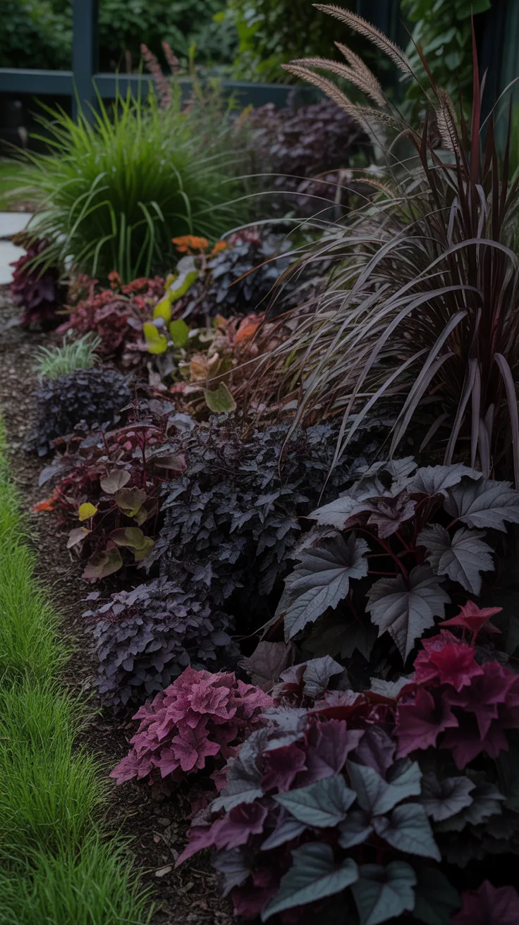 3. Select Plants with Dark and Dramatic Foliage