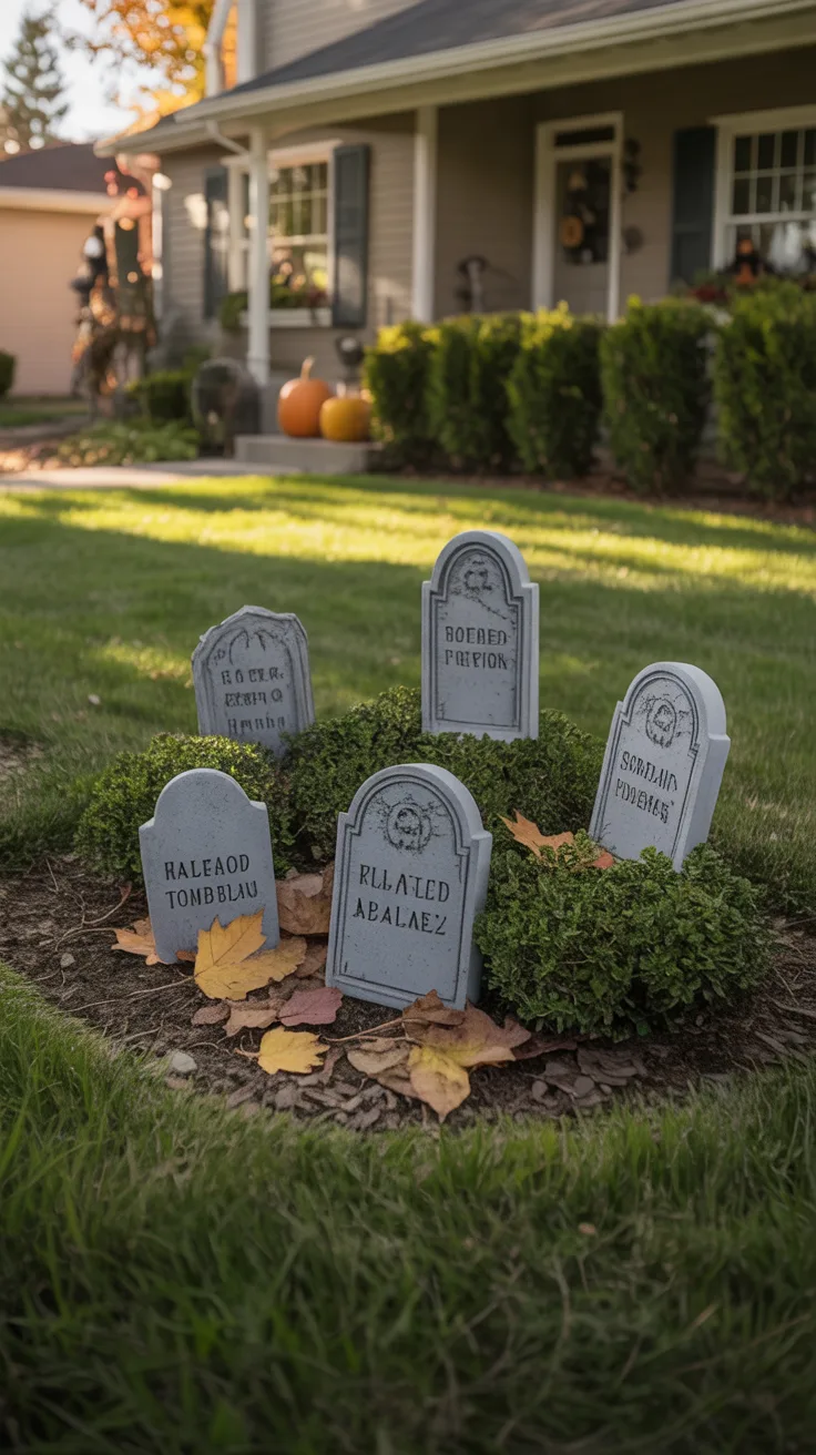 8. Mini Front Lawn Graveyard